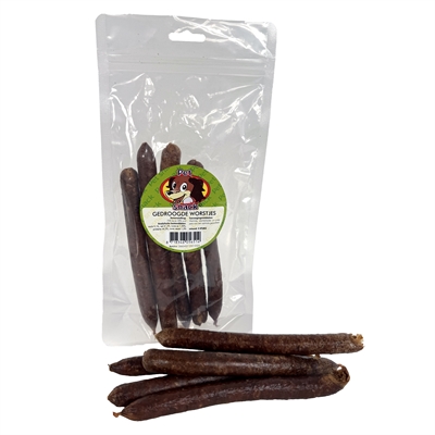 Petsnack gedroogde worstjes 5 stuks – kip en rund, ca. 100 g