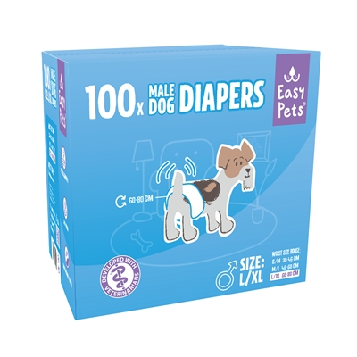 Easypets hondenluiers reu L/XL 54-66 cm – 100 stuks