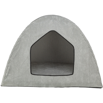 Trixie hondenmand tent Jonna Vital ribstof lichtgrijs 100 x 70 x 70 cm