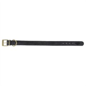 Trixie halsband hond Pure leer zwart M 36-43 x 3 cm - Afbeelding 5