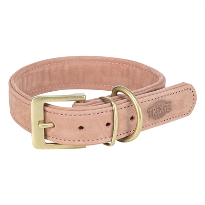 Trixie halsband hond Pure leer roze L 47-54 x 4 cm