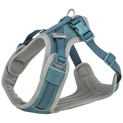 Trixie hondentuig Premium Flexmesh brede borst petrol L 63-92 x 2,5 cm