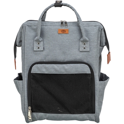 Trixie hondenrugtas Ava grijs 32 x 20 x 44 cm – tot 10 kg