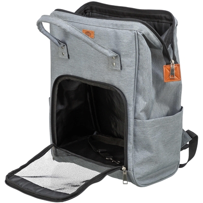 Trixie hondenrugtas Ava grijs 32 x 20 x 44 cm – tot 10 kg