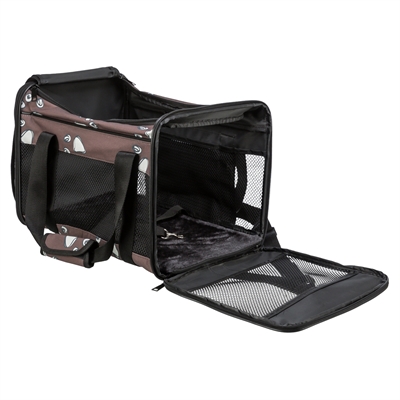 Trixie hondentas Adrina met print bruin 42 x 26 x 27 cm – tot 7 kg