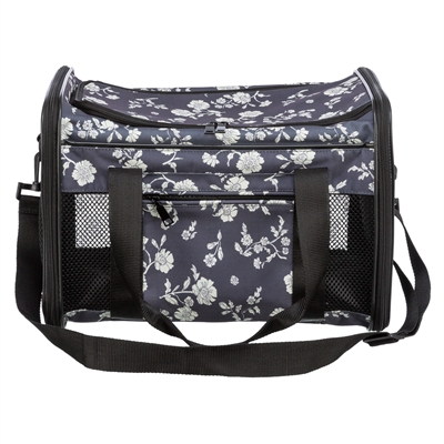 Trixie hondentas Adrina met print zwart 42 x 26 x 27 cm – tot 7 kg