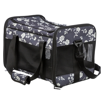 Trixie hondentas Adrina met print zwart 42 x 26 x 27 cm – tot 7 kg