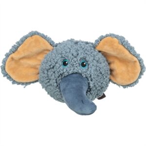 Trixie Be Eco olifantenkop gerecycled pluche 12 cm – 3 stuks - Afbeelding 1