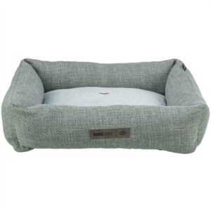 Trixie hondenmand Viviana hoekig velours blauwgrijs 120 x 75 cm - Afbeelding 1