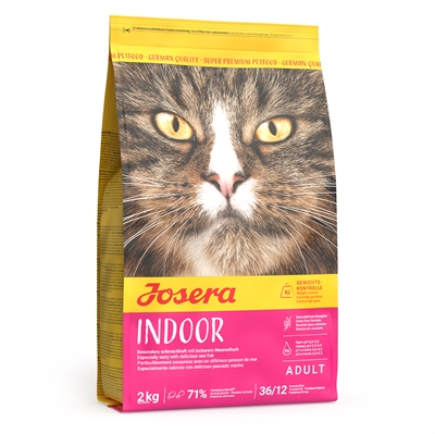 Josera kattenvoer Indoor Cat 2 kg – graanvrij, voor binnenkatten