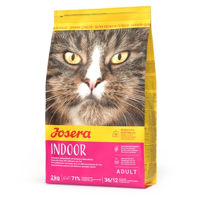 Josera kattenvoer Indoor Cat 2 kg – graanvrij, voor binnenkatten