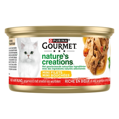 Gourmet Nature's Creations kattenvoer filet rund 24 x 85 g
