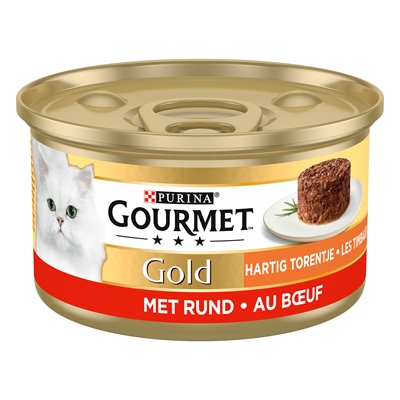 Gourmet Gold kattenvoer Hartig Torentje rund 24 x 85 g