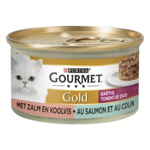 Gourmet Gold kattenvoer Hartig Torentje zalm en koolvis 24 x 85 g - Afbeelding 4