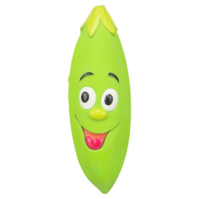 Trixie hondenspeeltje erwtenpeul latex groen 16 cm – 3 stuks