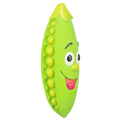 Trixie hondenspeeltje erwtenpeul latex groen 16 cm – 3 stuks