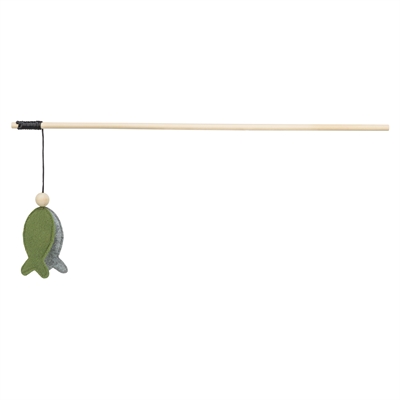 Trixie kattenhengel met vis en catnip 48 cm, 4 stuks – vilt en hout
