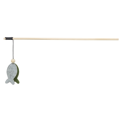 Trixie kattenhengel met vis en catnip 48 cm, 4 stuks – vilt en hout