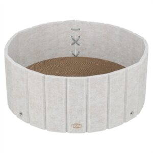Trixie krabmat kattenmand met vilten rand crème 38 x 38 x 16 cm - Afbeelding 1