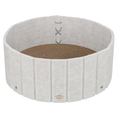 Trixie krabmat kattenmand met vilten rand crème 38 x 38 x 16 cm