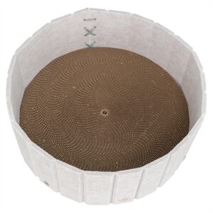 Trixie krabmat kattenmand met vilten rand crème 38 x 38 x 16 cm - Afbeelding 4