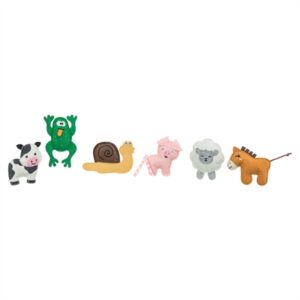 Trixie kattenspeelgoed boerderijdieren vilt met catnip 8-11 cm – 48 stuks - Afbeelding 5