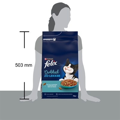 Felix kattenvoer Dubbel Zo Lekker zalm, zeevis en rode biet 4 kg