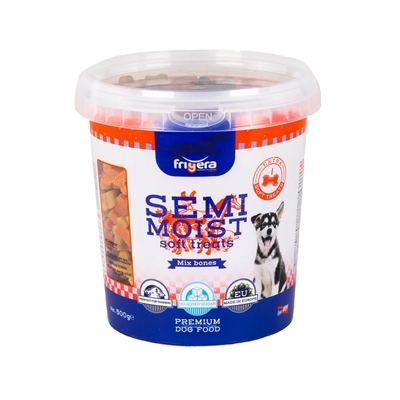 Frigera Soft Treats mix botjes 500 g – zachte hondensnack