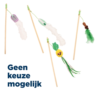 Croci kattenhengel Summer assorti 40 cm – houten stok