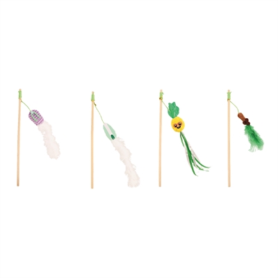 Croci kattenhengel Summer assorti 40 cm – houten stok