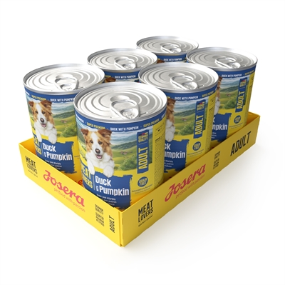 Josera Meat Lovers hondenvoer Menu eend en pompoen 6 x 400 g
