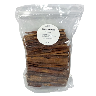 Petsnack buffelspaghetti sticks 600 g – kauwsnack van buffeldarm