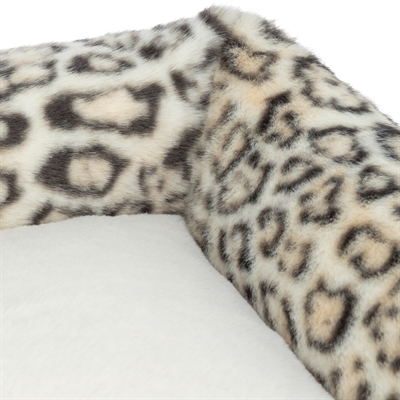 Trixie hondenmand Leo hoekig panterprint crème 100 x 70 cm