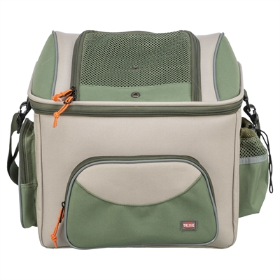 Trixie fietsmand hond voor stuur olijfgroen/beige – tot 6 kg