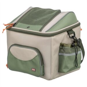 Trixie fietsmand hond voor stuur olijfgroen/beige – tot 6 kg - Afbeelding 4