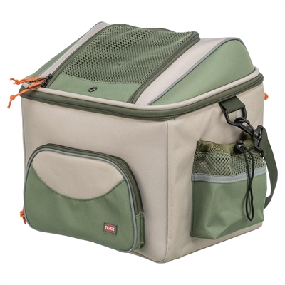 Trixie fietsmand hond voor stuur olijfgroen/beige – tot 6 kg