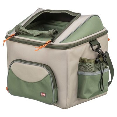 Trixie fietsmand hond voor stuur olijfgroen/beige – tot 6 kg