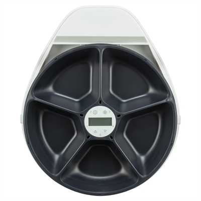 Trixie voederautomaat met koeling TX4+1 (F10) wit/zwart 35,5 x 31 x 10 cm