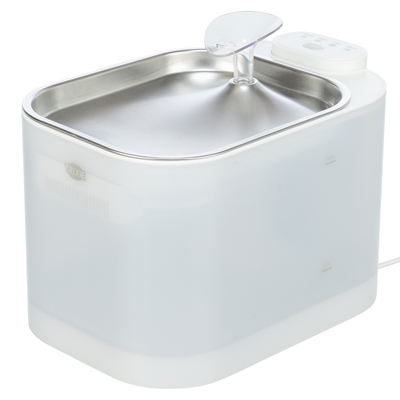 Trixie drinkfontein Aqua Square kunststof/rvs wit 23,5 x 16 x 15,5 cm