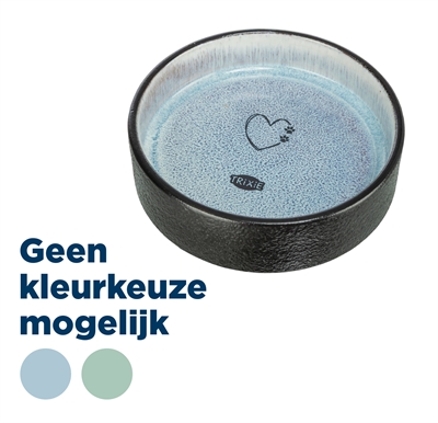 Trixie voerbak/drinkbak keramiek assorti 13 x 13 x 3,5 cm – met motief
