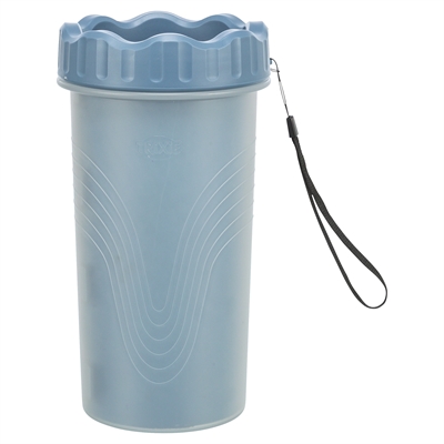 Trixie pootreiniger donkergrijs/blauw L-XL – siliconen lamellen
