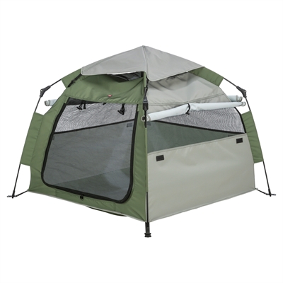 Trixie hondentent pop-up olijfgroen/beige 100 x 100 x 80 cm