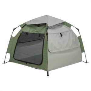 Trixie hondentent pop-up olijfgroen/beige 100 x 100 x 80 cm - Afbeelding 4