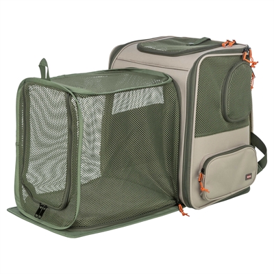 Trixie rugzak Rocco beige/olijfgroen 40 x 30 x 42 cm – tot 10 kg