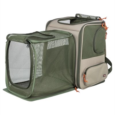 Trixie rugzak Rocco beige/olijfgroen 40 x 30 x 42 cm – tot 10 kg
