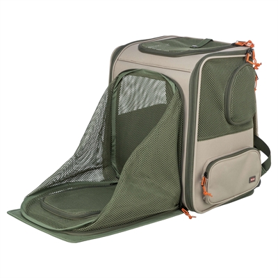 Trixie rugzak Rocco beige/olijfgroen 40 x 30 x 42 cm – tot 10 kg