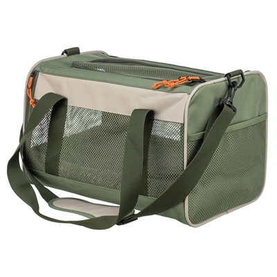 Trixie draagtas Marlon beige/olijfgroen 27 x 43 x 27 cm – tot 7 kg