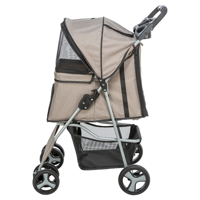 Trixie hondenbuggy taupe – voor honden en katten tot 15 kg