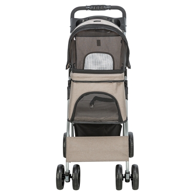 Trixie hondenbuggy taupe – voor honden en katten tot 15 kg