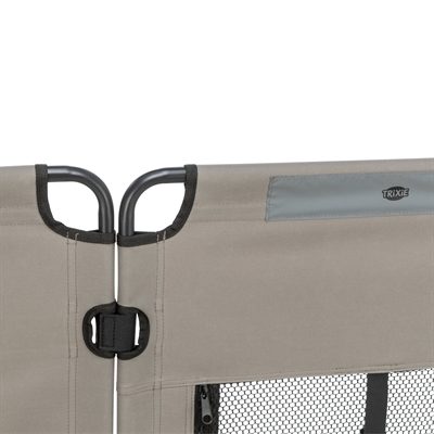 Trixie opvouwbare hondenren 8 elementen grijs/zwart 59 x 78 cm